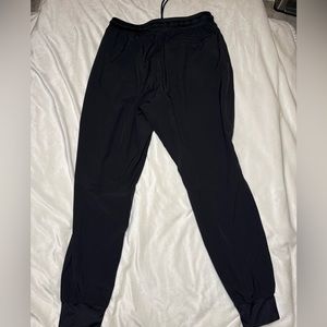 Men’s pudolla athletic jogger pants large loose fit black lightweight tapered